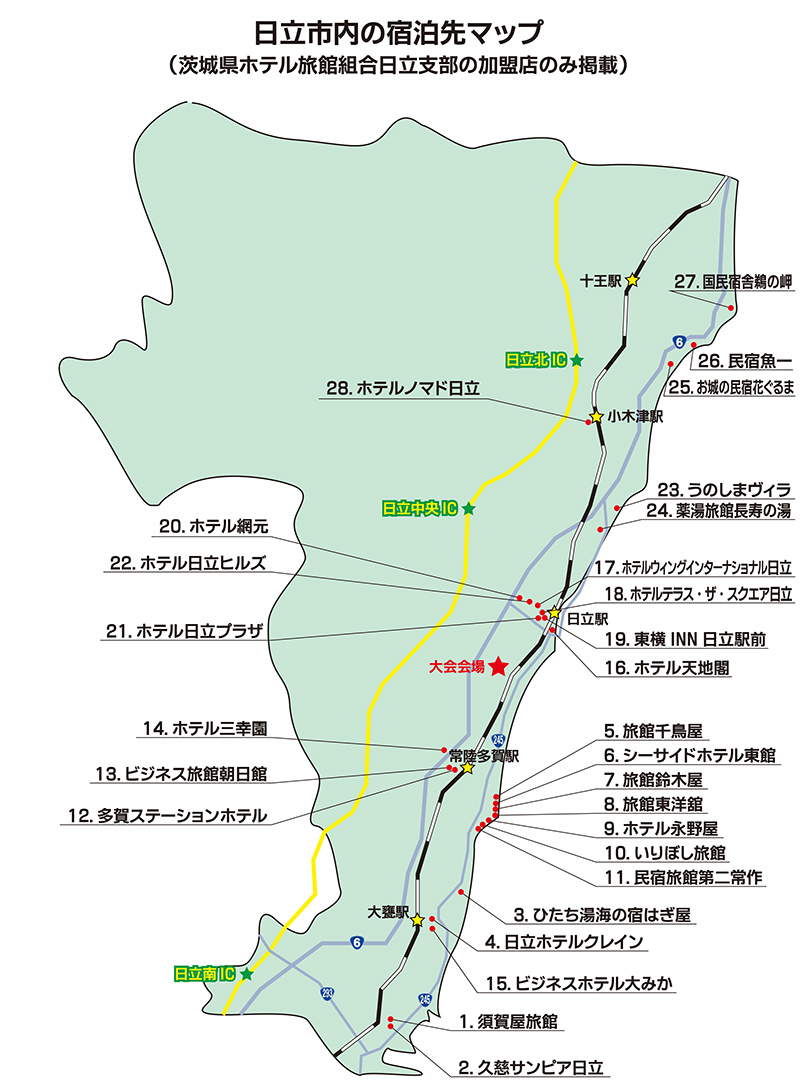 宿泊マップ